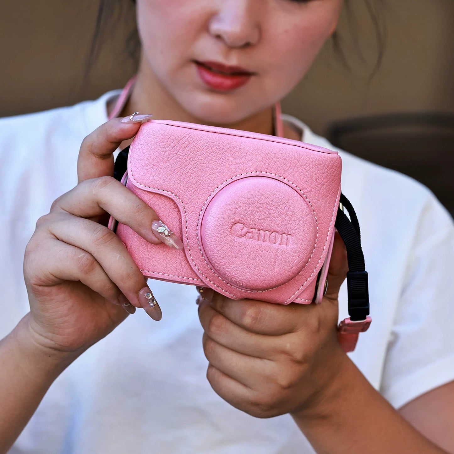 Suitable for Canon G7X3 Protective Case G7X2 Camera Case G11 G12G15/16 G1X2 Leather Case Camera Case Digital camera accessories
