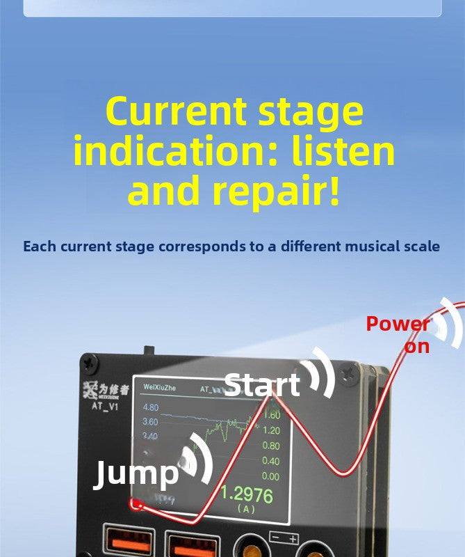 ATV1 High Precision, Multifunctional Current Meter Android UART Fault Analysis, Current Scale Prompt repair tool