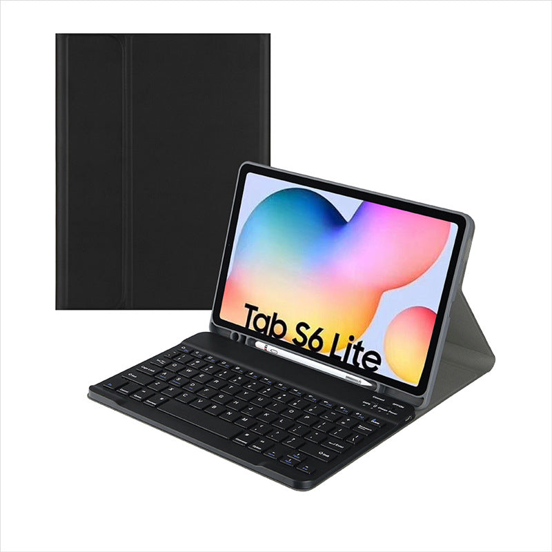 Suitable for A8 Samsung tablet s6lite p610 leather case 11 S7 backlight S8 Bluetooth keyboard A7 protective case T500protective Accessories