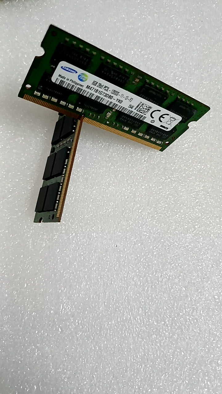 USED For Notebook Samsung Kingston Micron Hynix 3rd Gen Memory Stick DDR3 2G 4G 8G 8500 1333 1600  PC3L  Laptop RAM memory