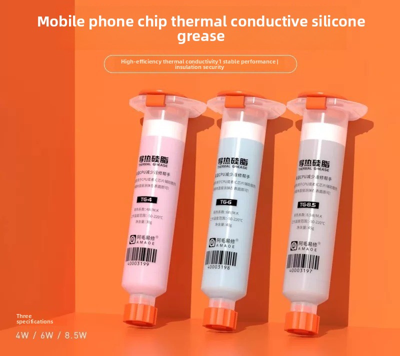 Thermal grease, mobile phone repair CPU chip, heat dissipation thermal paste, silicone, laptop graphics card thermal grease repair tools