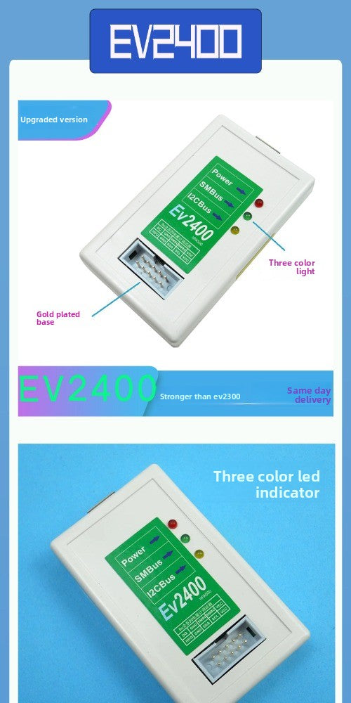 EV2400 battery repair unlocking communication bqstudio battery meter chip programming tool replacement ev2300 repair tools