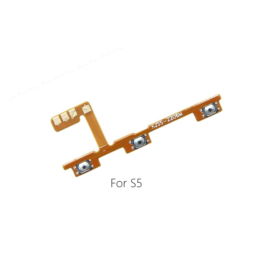 For Vivo S1 S1Pro S5 S6 S7 S9 S10e S12 S15e Power cable Switch on of ribbon volume flex