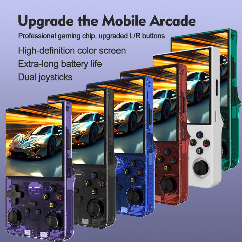4" inch R39MAX IPS HD 64G 128G Linux Dual 3D joysticks RGB 3500mAh OTG rechargable games Handheld Game Player console