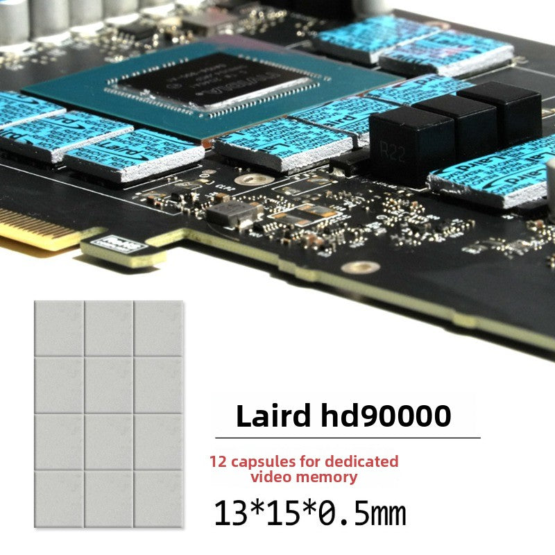 Laird HD90000 Thermal Silicone Sheet, Graphics Card Memory Power Supply Hard Disk Thermal Grease Thermal Silicone Gasket Repair Tools