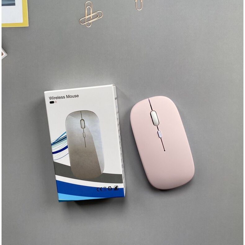 New Wireless Charging Mouse Mute Bluetooth Mouse Notebook Tablet Candy Color 2.4G Dual Mode USB Mouse protective Accessories