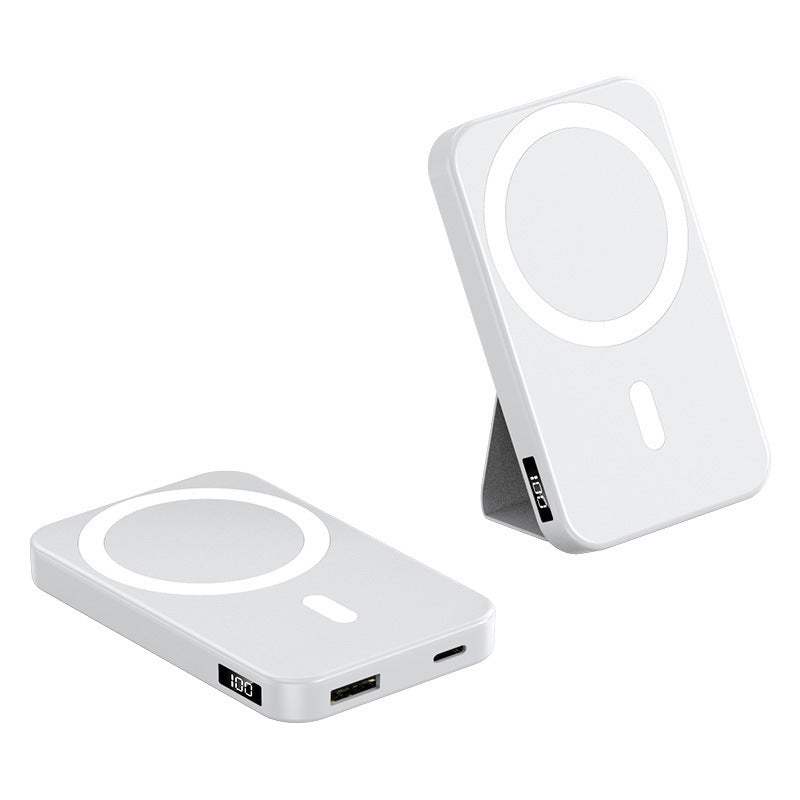 Magnetic fast charging power bank wireless with bracket mini mobile power supply