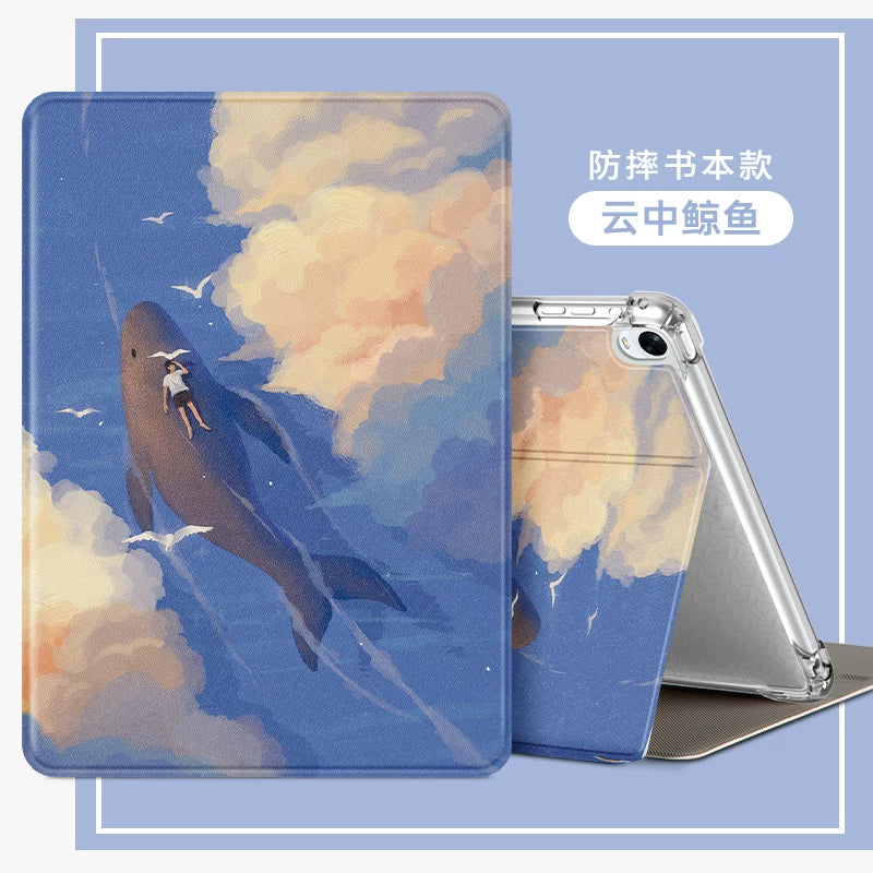 For oppopad4pro protective case vivopad5pro tablet case 2024 new oppopadair computer vivopadair silicone 2 all-inclusive IQOOPad2Pro anti-drop 3 Tablet Accessories