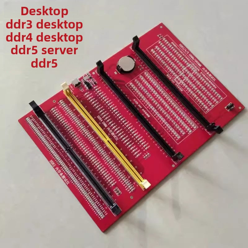 DDR3/DDR4/DDR5 memory stick repair and inspection tool notebook with light tester memory stick diagnostic card laptop repair tools