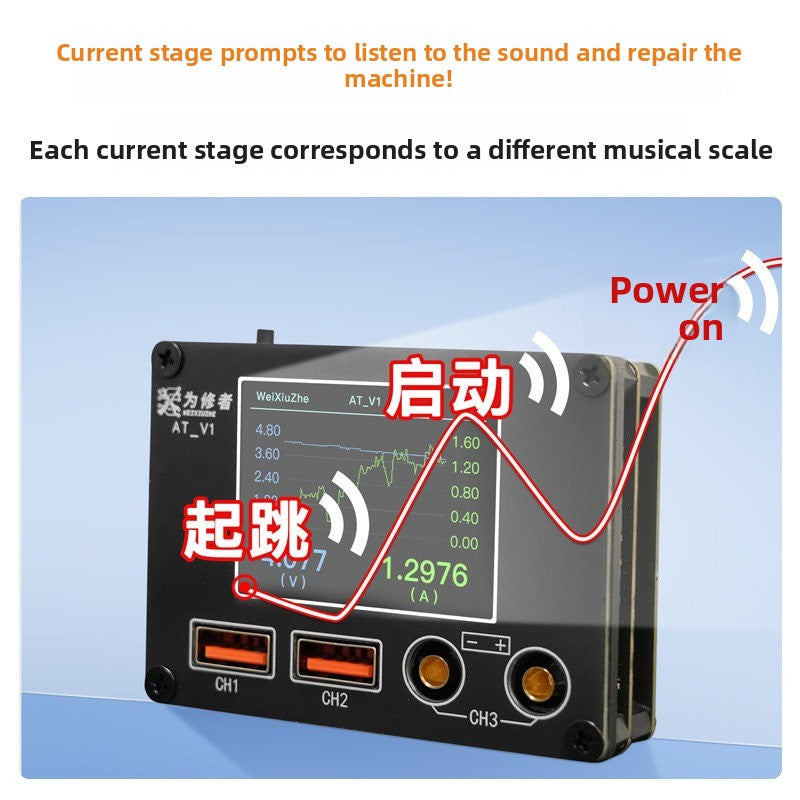 ATV1 High Precision, Multifunctional Current Meter Android UART Fault Analysis, Current Scale Prompt repair tool