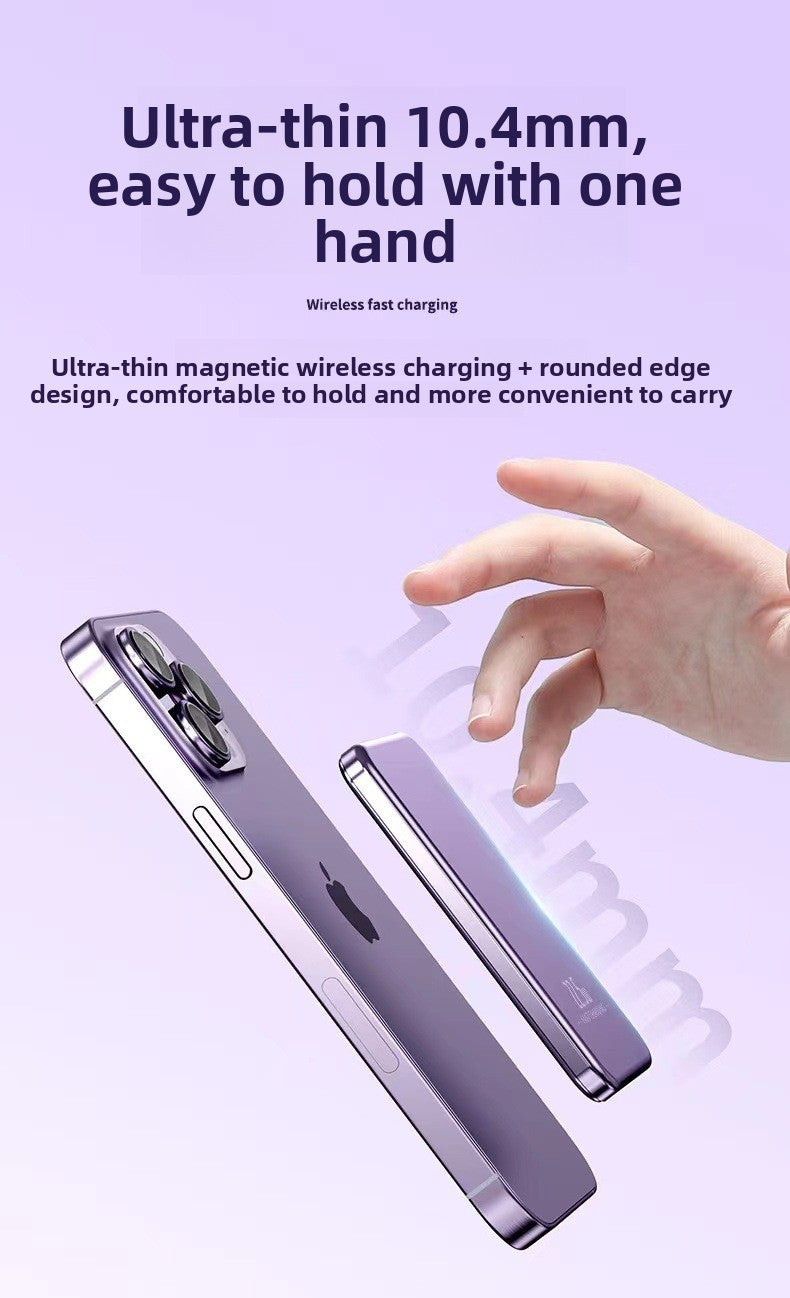 Metal magnetic power bank super fast charging 20000mAh mini compact portable mobile phone mobile power supply