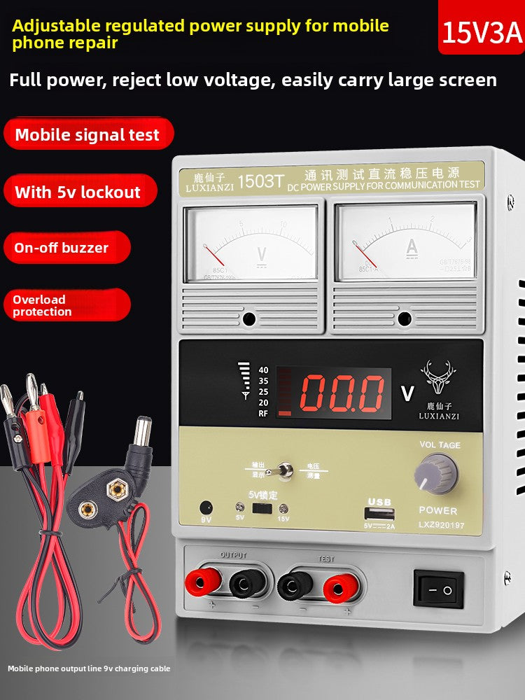 Adjustable DC regulated power supply meter Laptop Mobile Phone Repair special pointer voltage and current detector Laptop Mobile Phone Repair tools