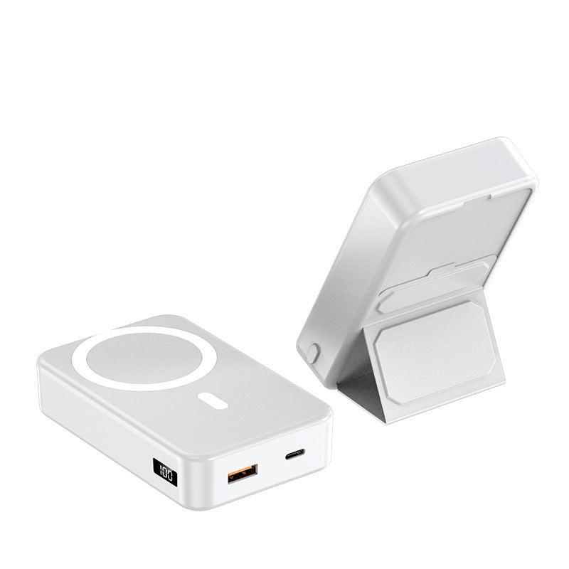 Magnetic fast charging power bank wireless with bracket mini mobile power supply