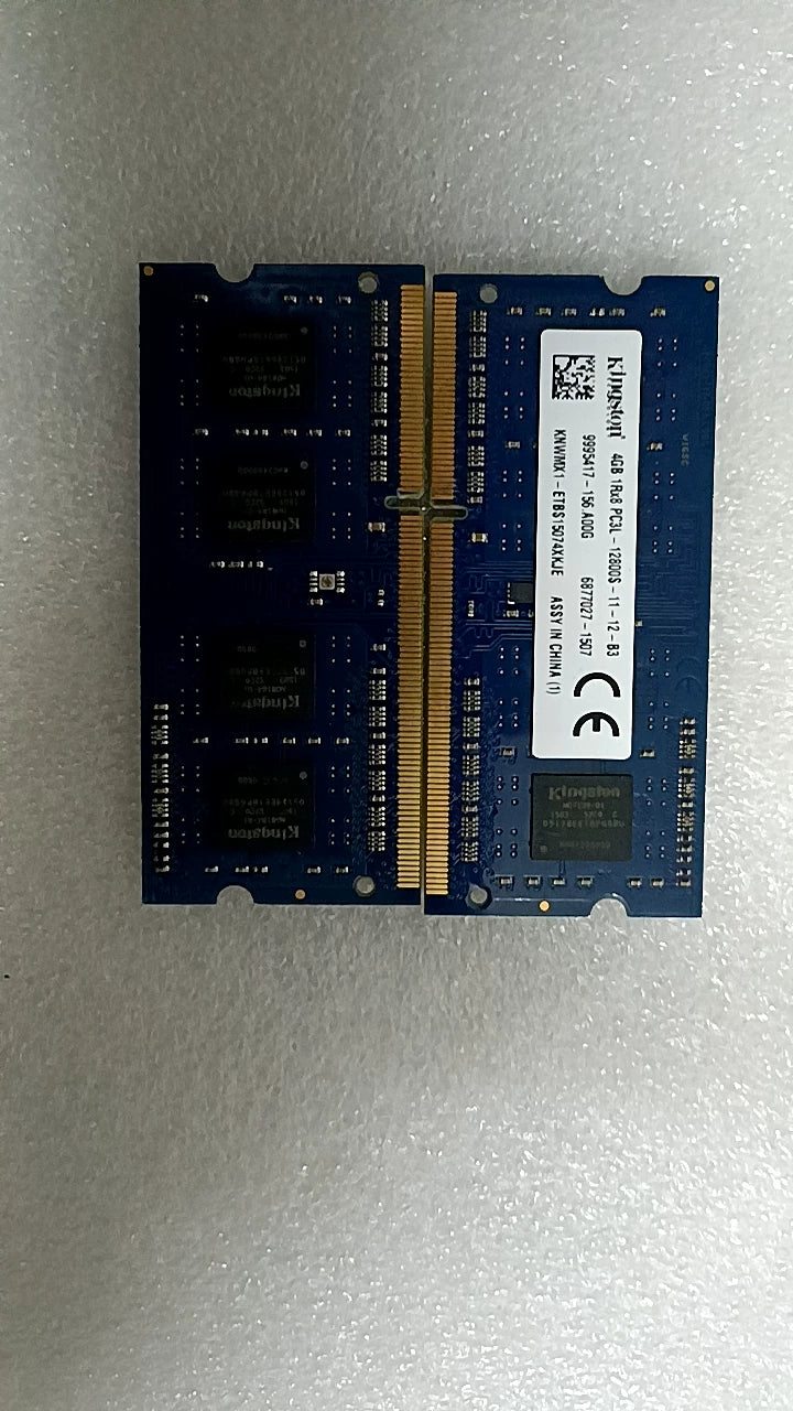 USED For Notebook Samsung Kingston Micron Hynix 3rd Gen Memory Stick DDR3 2G 4G 8G 8500 1333 1600  PC3L  Laptop RAM memory