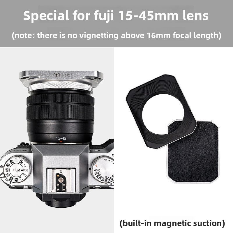 Square hood for Canon Sony Conn 16-50 Fuji 15-45/35 f2 52/43/46 mm Digital camera accessories