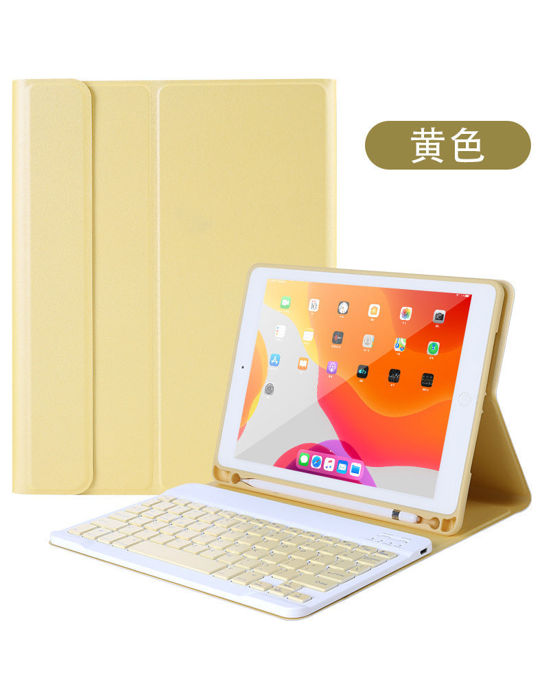 Applicable iPad10th generation Apple Pro11 touch Bluetooth keyboard case mini6 candy 10.2 pen slot leather case protective Accessories