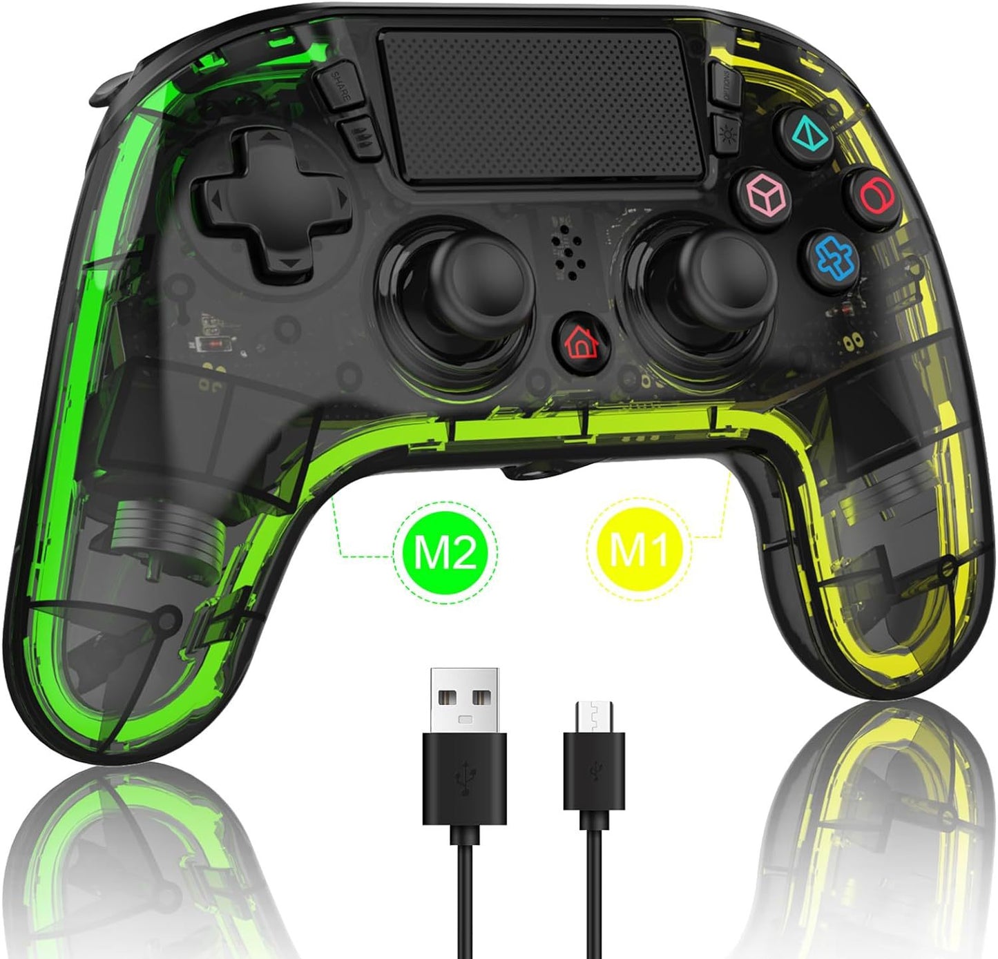 PS4 Bluetooth wireless handle p4 neutral private mode glare Hall trigger gamepad export to domestic special offer