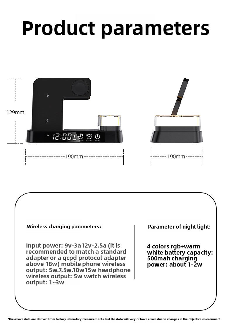 3-in-1 wireless charger multi-function digital clock 25W suitable for iPhone14/13  samsung fast charging