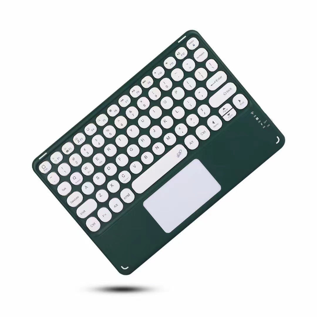 For iPad Tablet Keyboard 10 Inch Round Cap Color Touchpad Touch Bluetooth Keyboard Round Keycap Huawei Keyboard protective Accessories