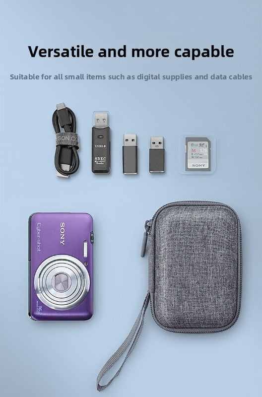 OLYSON CCD Camera Bag Small Camera Case Card Storage Box Digital Camera for Sony Canon ixus Fuji Nikon Samsung Panasonic Hard Case Drop-proof Waterproof Portable Bag Digital camera accessories