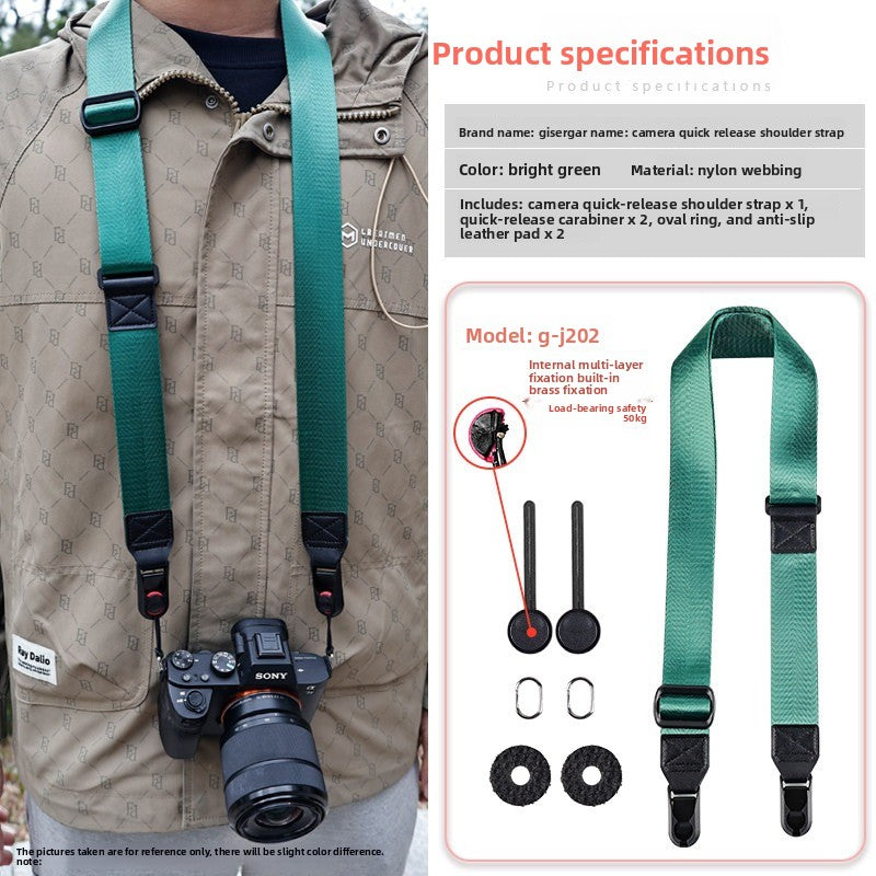 Camera Quick Release Strap for Canon Sony Fuji XM5 R10 Z30 Convenient Quick Release Shoulder Strap Compatible with pd  Digital camera accessories