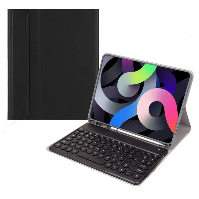 Applicable ipad10 Tablet Leather Case Bluetooth Keyboard Air4 Mouse 5 Set 10.2 Pen Slot Pro11 Protective Accessories