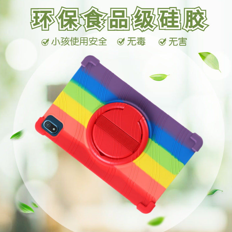 Applicable Nokia T20 protective case Tablet 10.4 inch T21 anti-drop all-inclusive rotating bracket Silicone protective case Protect cace