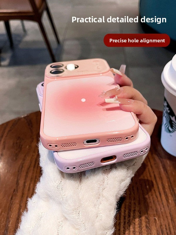 Gradually change the halo to become larger in seconds for iPhone 17promax mobile phone case The new iPhone16 seconds becomes 17pro large window Dopamine with lens film Women's protective case Phone accessories