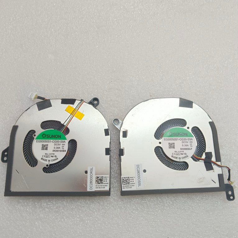 Original DELL Dell XPS 15 9500 9510 Precision 5550 Fan 0DJH35 009RK6