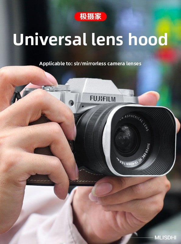 Square hood for Canon Sony Conn 16-50 Fuji 15-45/35 f2 52/43/46 mm Digital camera accessories