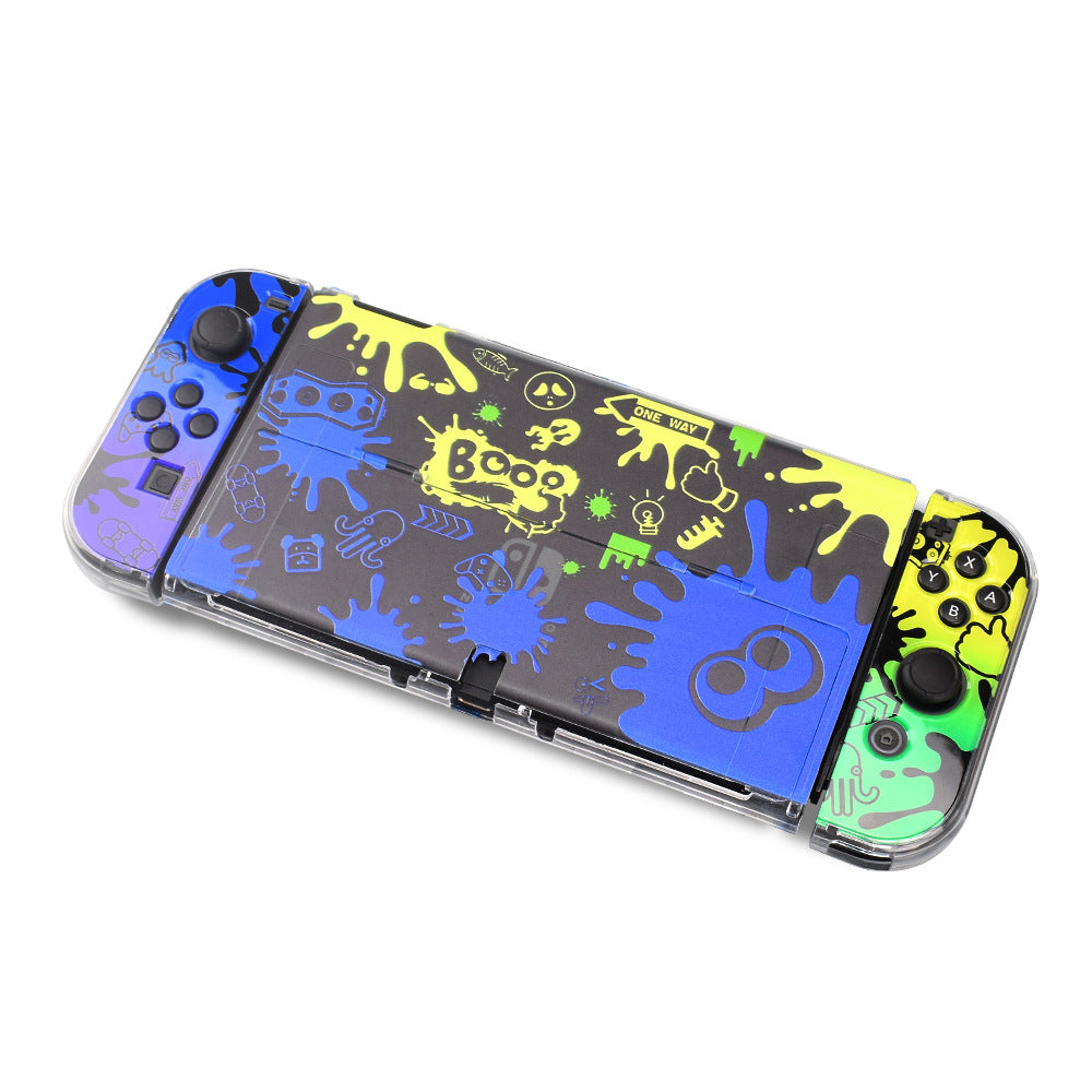 Suitable for Nintendo switch OLED protective case switch game console protective case PC color case UV pattern