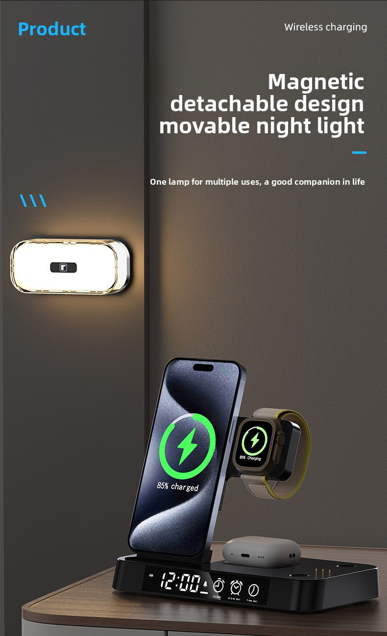 3-in-1 wireless charger multi-function digital clock 25W suitable for iPhone14/13  samsung fast charging