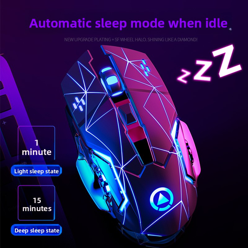 Silver Condor A4 rechargeable wireless mouse mute computer home office e-sports game