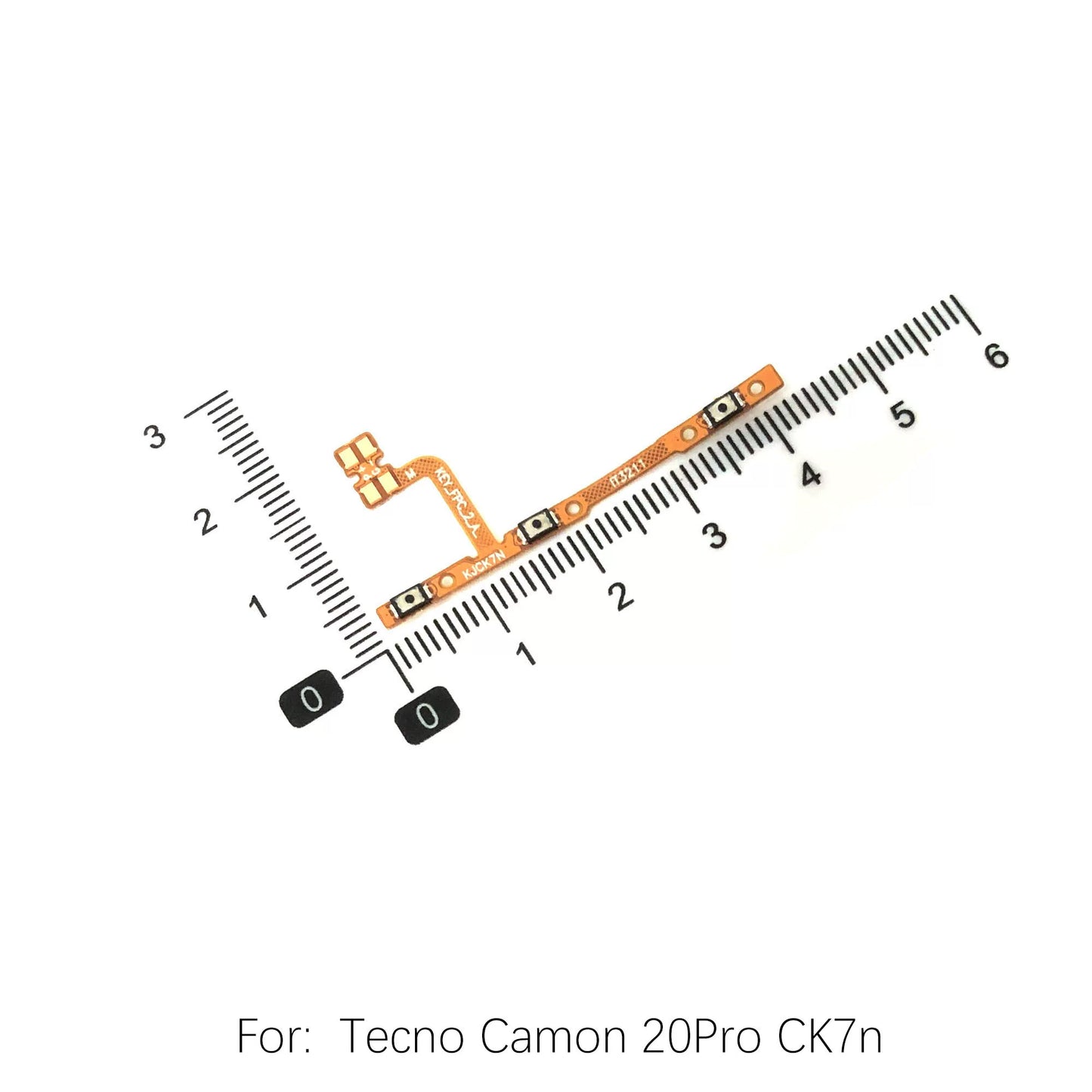 For Tecno Camon20 Spark7 10Pro Power cable Switch on of ribbon flex CK6n CK7n KE5 KF6 K17