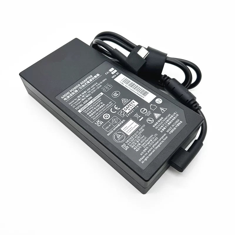 Genuine New ADP-400CB B 400W 20V 20A Razer 3-pin tip AC Adapter Charger for Razer Blade 18 (2025) RC30-0529 RZ09-0529 Power supply Razer laptop repair parts