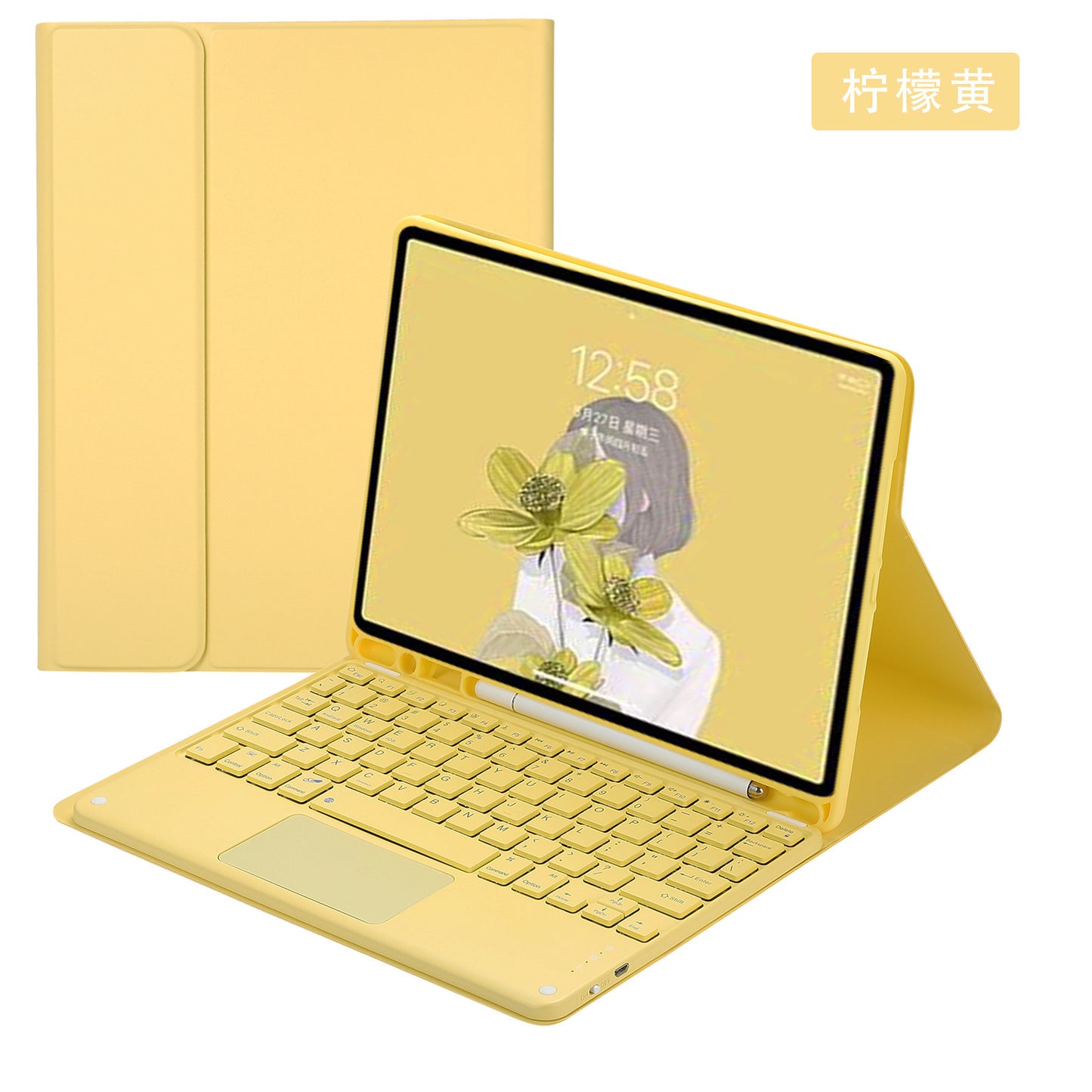 New 2022iPad10 Bluetooth Keyboard Case 10.9 Candy Color Touch Keyboard 10.2 All Inclusive Tablet protective Accessories