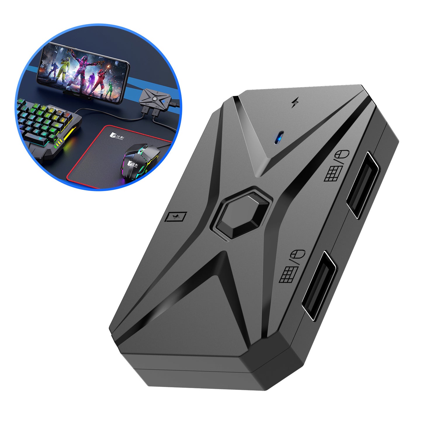 M1 Pro + Android mobile gamepad peripheral chicken eating artifact throne keyboard and mouse converter set auxiliary
