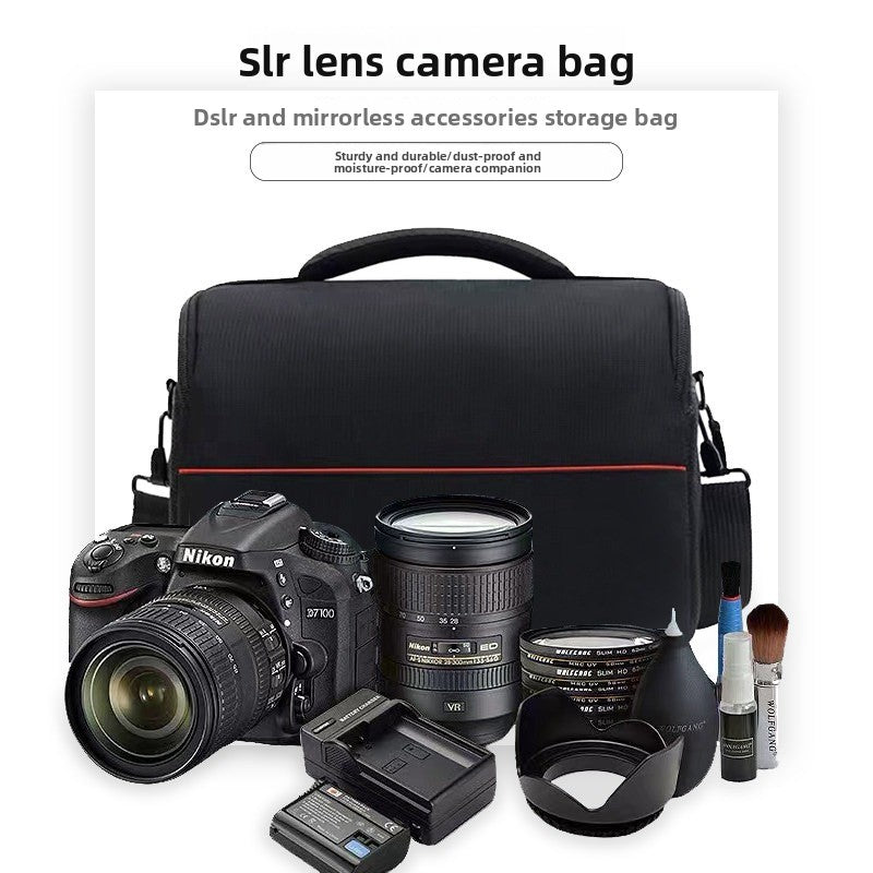 Canon Sony Single Shoulder Oblique Span Universal Camera Bag Micro Single SLR Moisture-proof Waterproof Shockproof Portable Digital Camera Bag Digital camera accessories