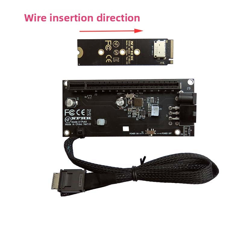 Server Power Supply NVMe M.2 to Oculink SFF-8612 External Graphics eGPU Adapter Repair Tools