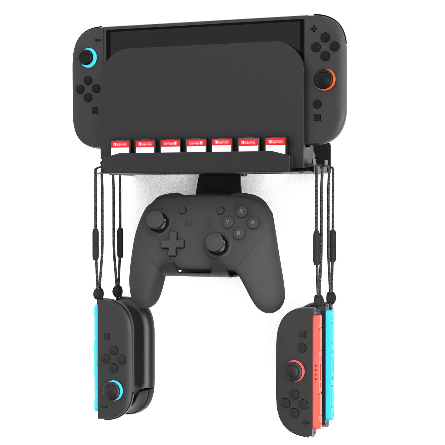 New Switch2\ Switch\ Oled Universal Wall Hanging Hardware Bracket with Game Card Slot Support Pro Handle
