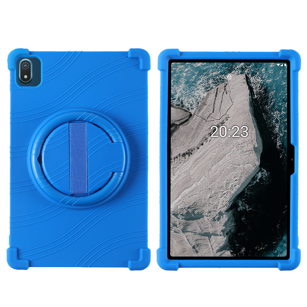 Applicable Nokia T20 protective case Tablet 10.4 inch T21 anti-drop all-inclusive rotating bracket Silicone protective case Protect cace
