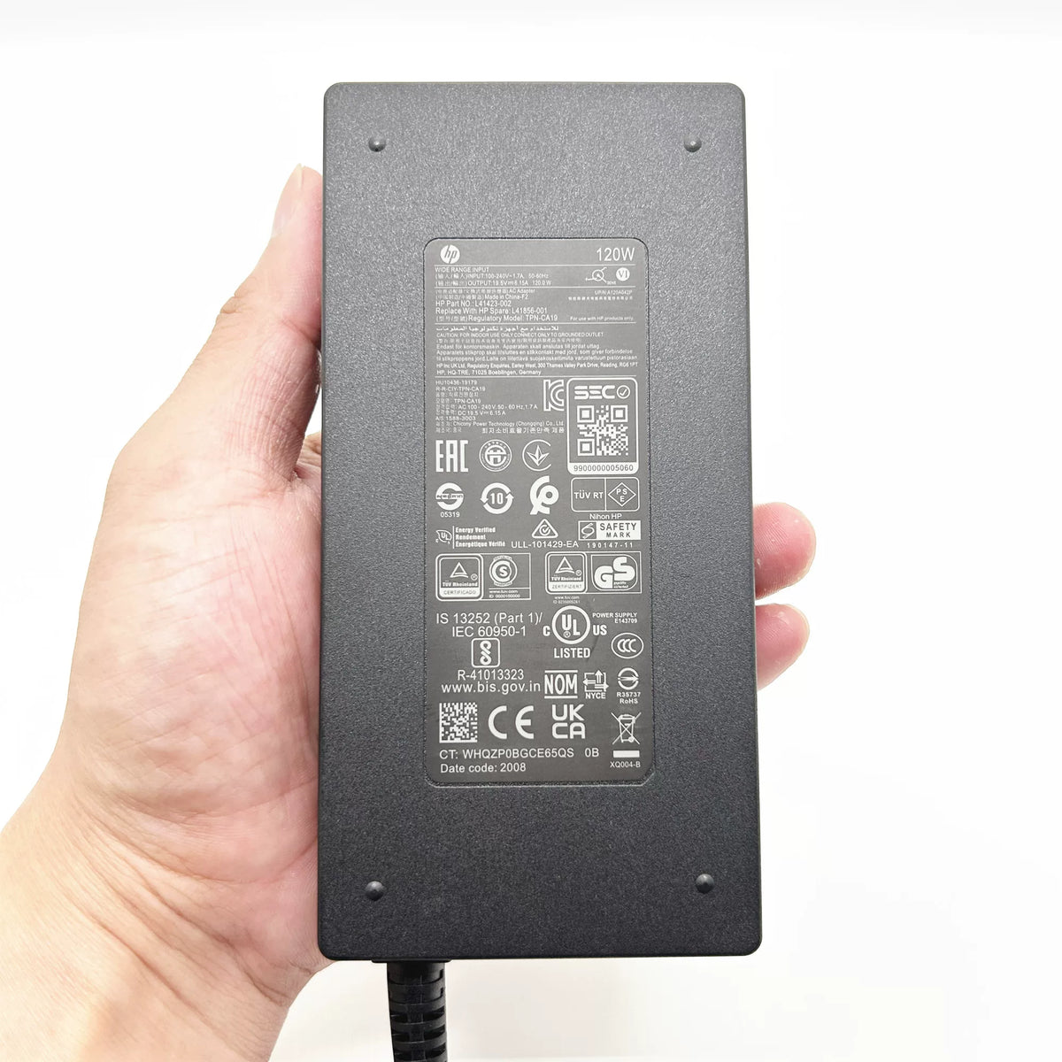 Genuine New TPN-CA19 120W 19.5V 6.15A AC Adapter Charger for HP Envy 15/17 Omen 15 Pavilion 15 HP EliteBook ProBook HSTNN-LA25/DA25 DV6 L41423-002 L41856-001 power supply HP laptop repair parts