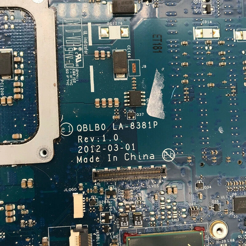 Dell M14x R2 main board CN-0RH50G 0RH50G LA-8381P