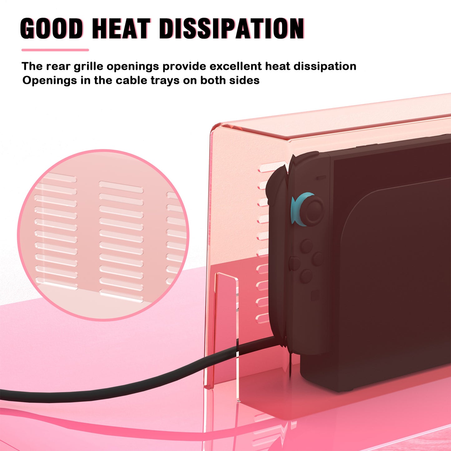 Suitable for Nintendo Switch 2 dust cover Switch 2 host transparent cover with heat dissipation hole storage box