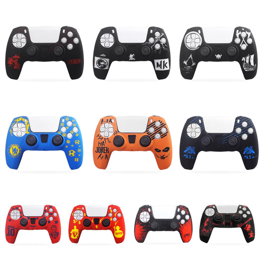 PS5 gamepad silicone protective case P5 laser engraving soft rubber case protective case gamepad protective case