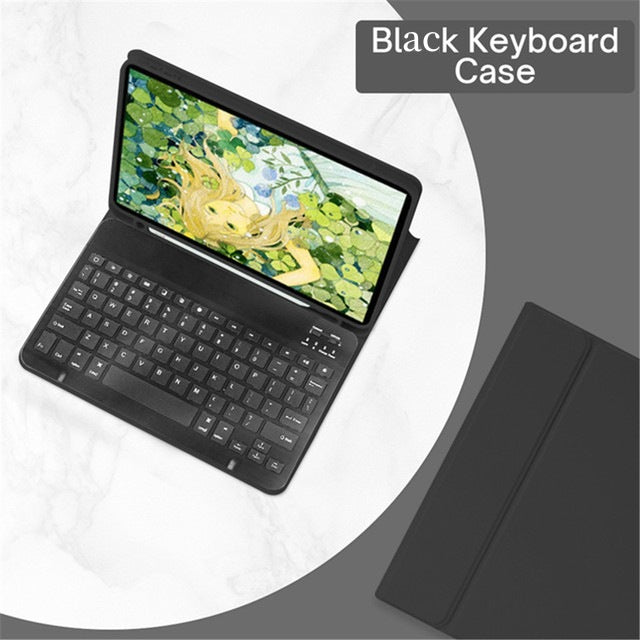 Applicable iPad10 Bluetooth keyboard case pro11 magnetic case 9th generation Air4 soft leather case Air11 pen slot 5protective Accessories