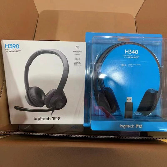 Boxed Genuine Logitech/Logitech H340 Headset Headset H390usb Computer with Microphone