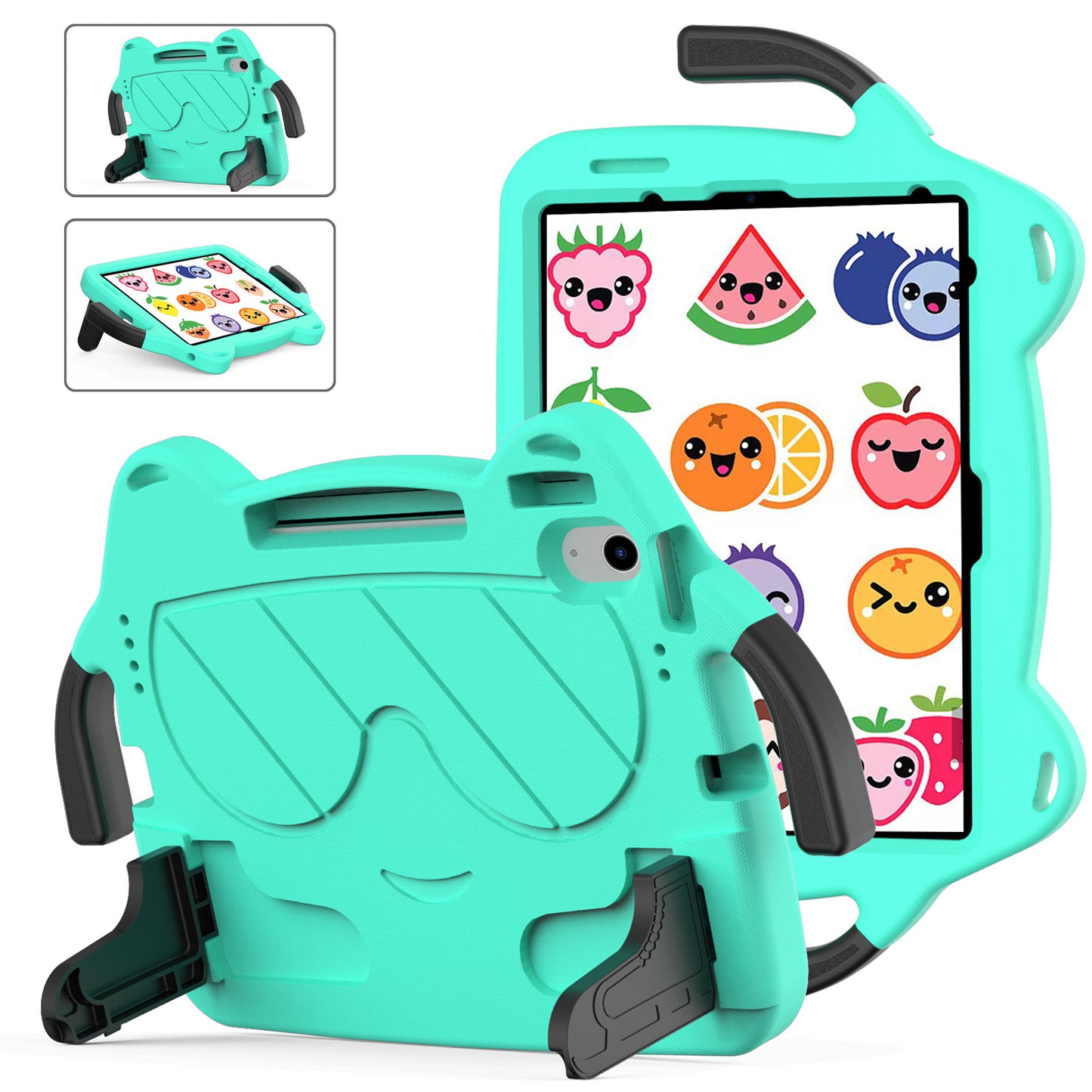 For iPad10 Flat Case Air4/5 Handle Holder Pro11 Children's Anti-Drop 10.2 Protective Cover 10.5 protective Accessories