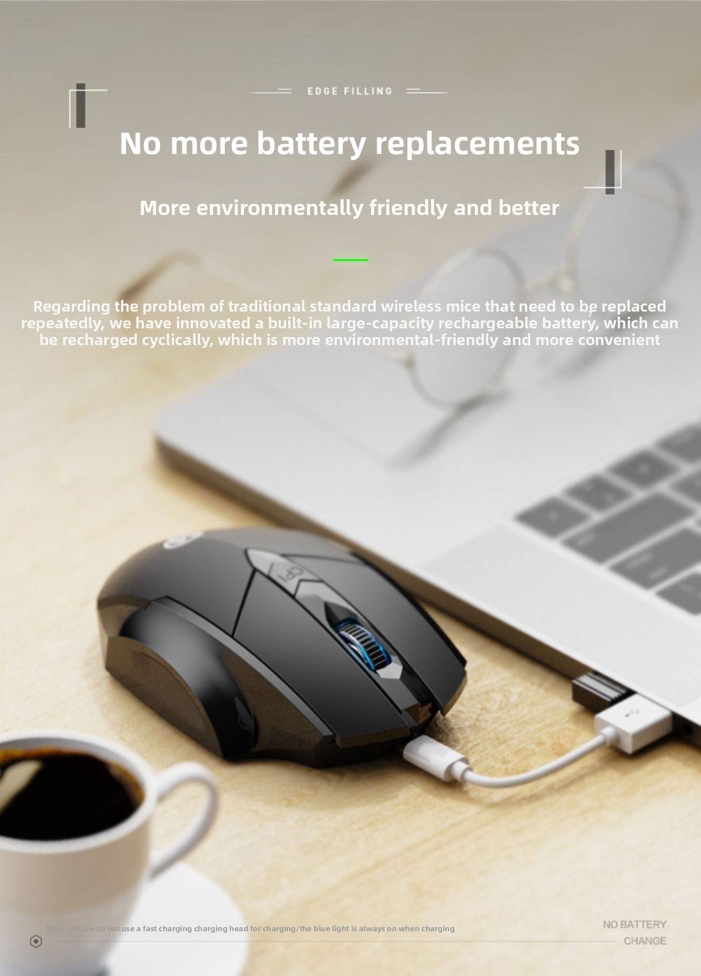 PM6 wireless bluetooth three-mode mouse F1S charging silent business office game computer