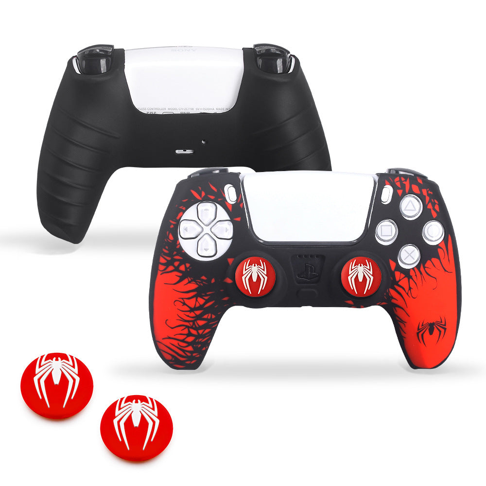 PS5 gamepad silicone cover rocker cap skin-friendly handle protective cover soft non-slip dust-proof handle protective case